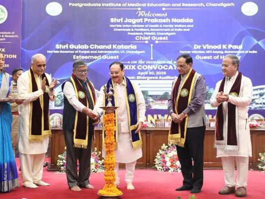 Union Health Minister, Shri J.P. Nadda addresses 39th Convocation of Postgraduate Institute of Medical Education and Research (PGIMER), Chandigarh