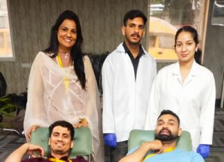 इटरनिटी एन्ड प्रोटॉक कंपनी द्वारा आयोजित तीसरे रक्तदान शिविर में 87 यूनिट रक्त हुआ एकत्र