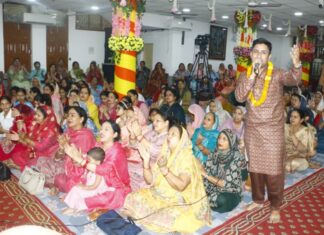 श्री सिद्ध बाबा बालक नाथ मंदिर, सेक्टर-29 में 52वां वार्षिक मूर्ति स्थापना उत्सव शुरू “पौणाहारिया सानूं प्यार तेरा चाहीदा” सहित कई सुंदर भजनों से भाव-विभोर हुए श्रद्धालु