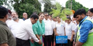 Punjab Governor and UT Administrator Shri Gulab Chand Kataria Leads Mega Plantation Drive in Sector 28-B; Former Mayor Harpreet Kaur Babla and BJP Vice President Devinder Singh Babla Participate